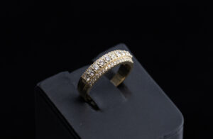 3 Row Diamond Ring